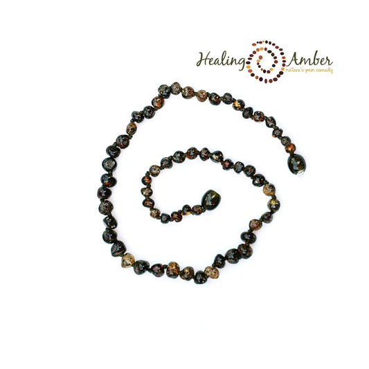 Molasses Olive Speckle-Circle-5.5" clasp